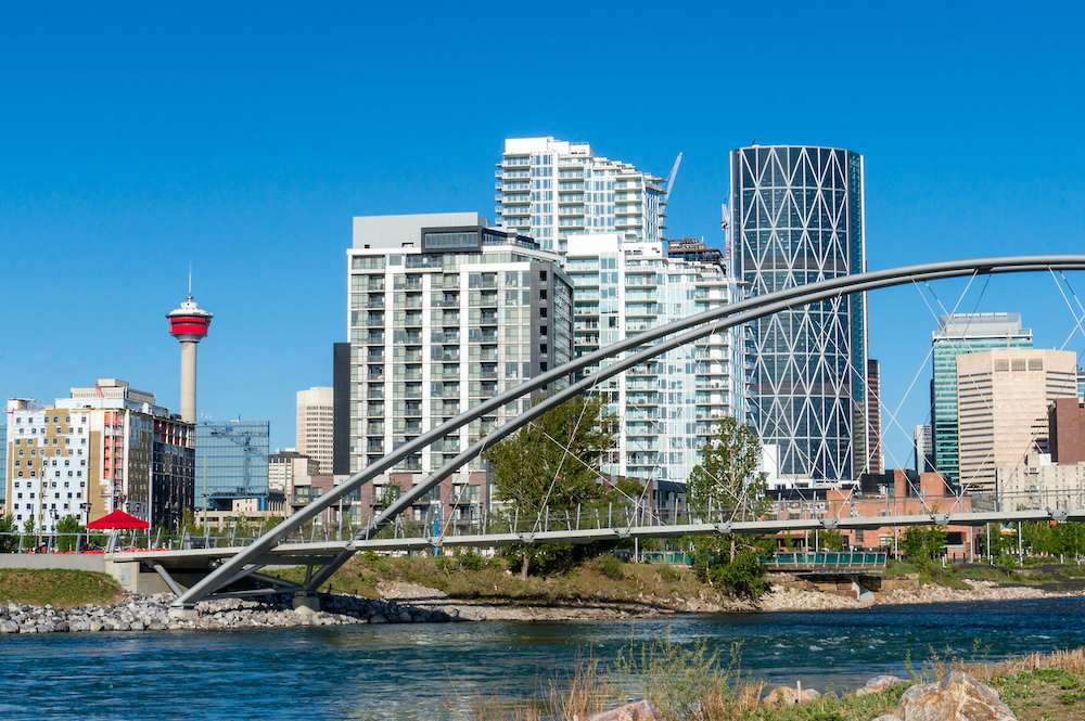Calgary Downtown as Viewed From St. Patrick's Island